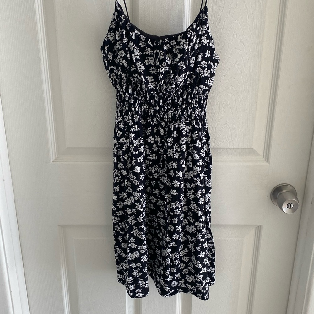 Adorable, black spaghetti strap sundress
